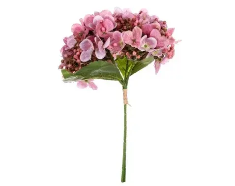 Umelá kytica Hortenzia, ružová%