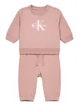 Calvin Klein Jeans Joggingová súprava  rosé / staroružová / biela