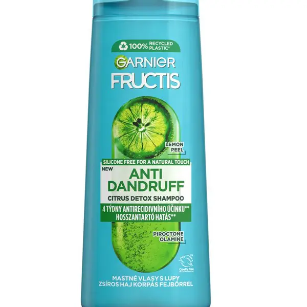 Garnier Fructis Antidandruff Lemon šampon na mastné vlasy s lupy 250 ml