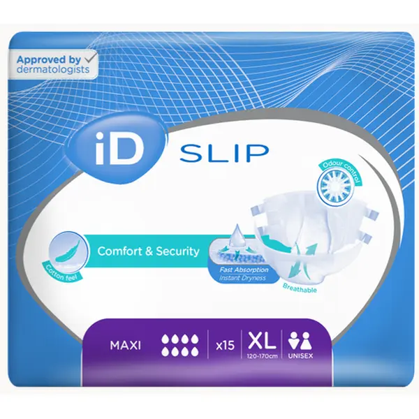 iD Slip X-Large Maxi plenkové kalhotky s lepítky 15 ks