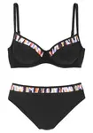 LASCANA Bikiny  zmiešané farby / čierna