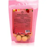 Jíme zdravě Lyofilizované jahody v bílé čokoládě mrazem sušené ovoce s čokoládou 200 g