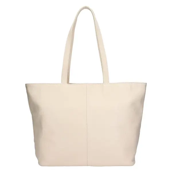 Dámska kožená kabelka Italia Zitta - béžová