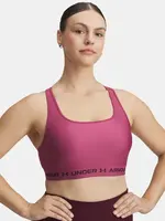 Dámská podprsenka Under Armour Crossback Mid Bra-RED - Dámské