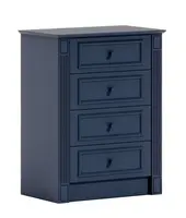 Vysoká komoda amaya - tmavo modrá