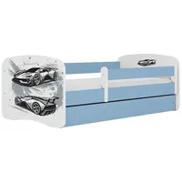 Dětská postel Babydreams+SZ+M modrá 80x160 auto