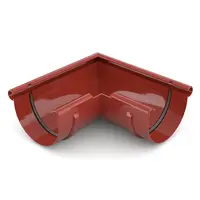 Vnější žlabový roh 125 mm Bryza červená