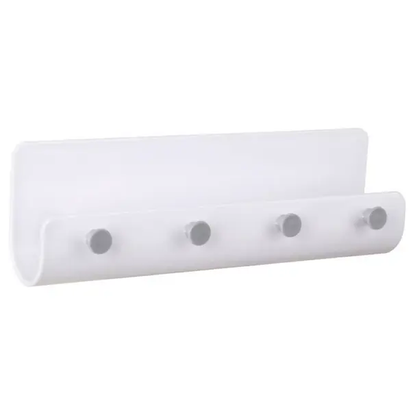 Věšák na klíče 215x40x70mm, plast, bílý