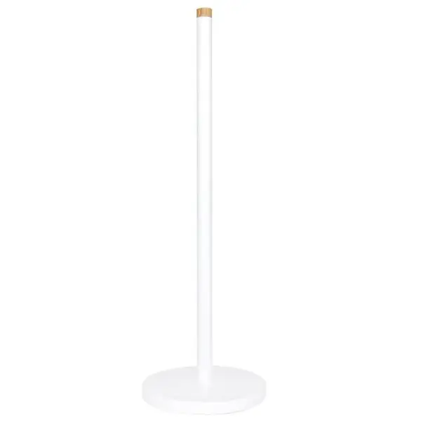 Stojan na toaletní papír bílý-bambus