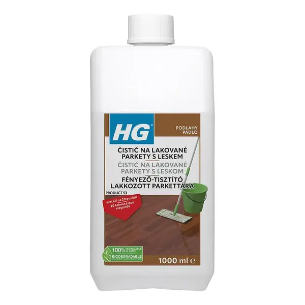 HG čistič s leskem pro parketové podlahy 1l