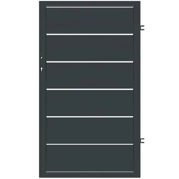 PLOTOVÁ BRANKA NOVARA PRAVÁ 90x150 ZN RAL7024 MAT