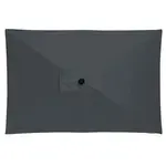 Slunečník s automatickým naklápěním klikou Doppler ACTIVE 210x140 cm, antracit DP457460840