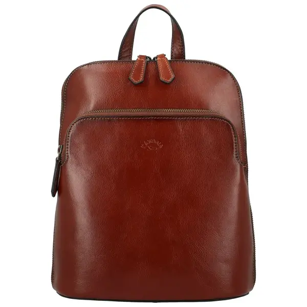 Dámský kožený batoh hnědý - Katana Naira