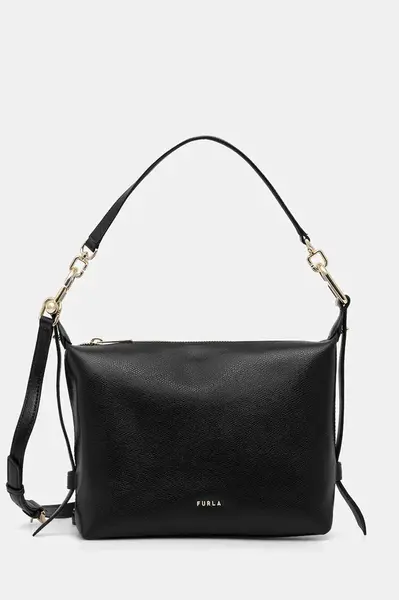 Kožená kabelka Furla Tonie Mini Hobo