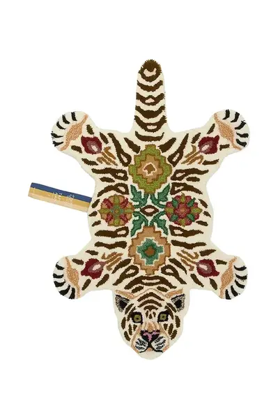 Vlněný koberec Doing Goods Jill Tiger 90 x 63 x 2 cm