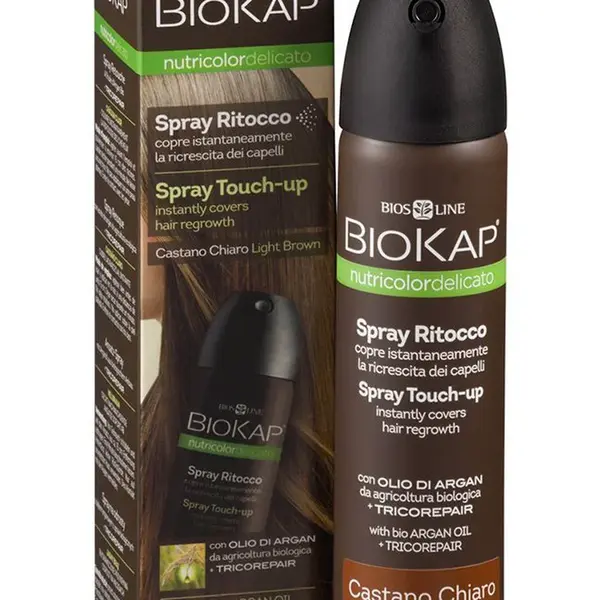 BIOKAP Spray Touch Up Hnědý světlý krycí sprej 75 ml