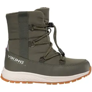 VIKING BY NORWAY EQUIP WARM WP SL Juniorská zimní obuv, khaki, velikost