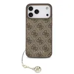 Zadní kryt Guess 4G Charm pro Apple iPhone 17 Pro Max, tone on tone brown
