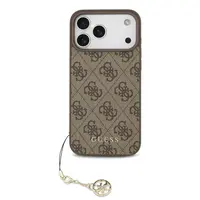 Zadní kryt Guess 4G Charm pro Apple iPhone 17 Pro Max, tone on tone brown