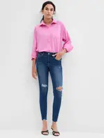 GAP Džíny mid rise universal legging jeans with Washwell - Dámské