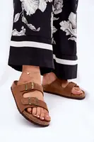 BIG STAR SHOES Semišové Dámske Papuče So Sponami Big Star