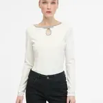 Cream women's blouse with long sleeves ORSAY - Ladies