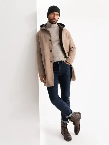 Pánsky kabát Ombre