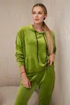 Velour set kangaroo sweatshirt + kiwi trousers