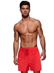 Červené pánske kúpacie šortky Dstreet