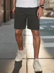 Pánske tmavosivé teplákové šortky