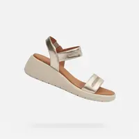 Gold women's sandals Geox Meliconia - Women's