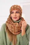 Women's set with fleece 4 Pory Roku K263 camel+foxy