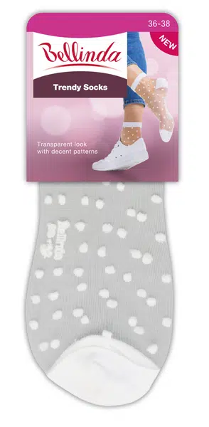 Bellinda
TRENDY SOCKS - Moderné vzorované silonkové ponožky - čierna