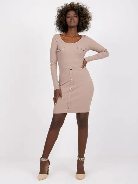 Dress-RV-SK-7437.67-dark beige