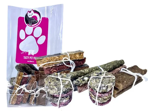 LK Baits Pet Lxusní Balíček 1 -ze Sušené Tresky, Sušeného Sledě a Ovoce