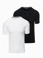 Ombre Set of men's t-shirts with round neckline