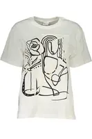 Desigual dámske tričko s krátkym rukávom biele