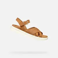 Brown women's sandals Geox XAN2S - Women's