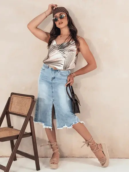 Dámska rifľová sukňa STELLIS