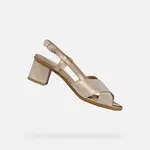 Gold women's sandals Geox Aurely 50 - Women's
