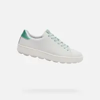 White women's sneakers Geox Spherica ECUB-1 - Women's