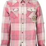 Detská károvaná košeľa s dlhým rukávom