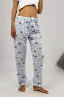 80156 Dewberry Women Pyjama Bottom-BLUE