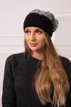 Kesi Čapica s fleece Milano K203 tmavo šedá + čierna