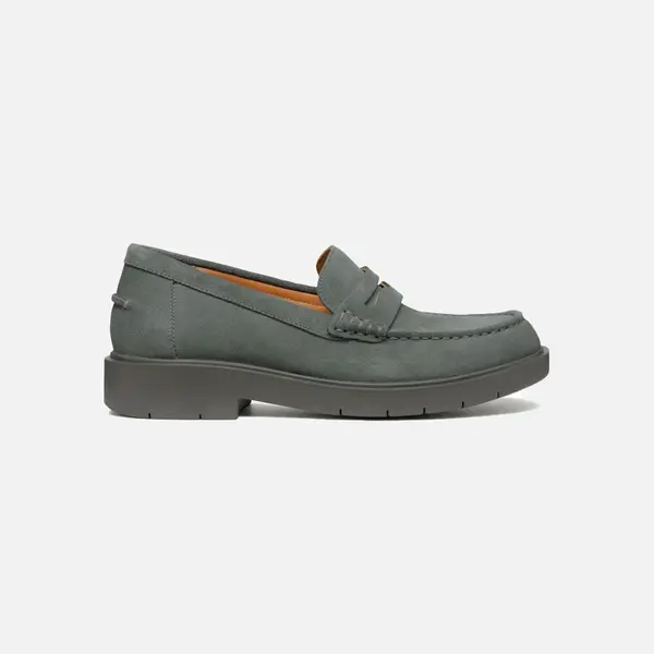 Grey-green women's loafers Geox Spherica Ec1 - Women's