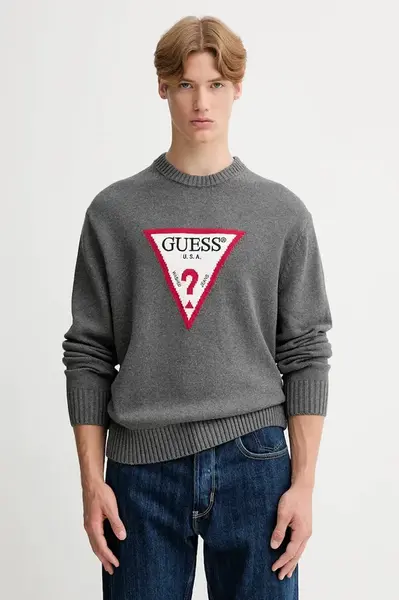 Bavlněný svetr Guess Jeans černá barva, M4BR32 Z3HM1