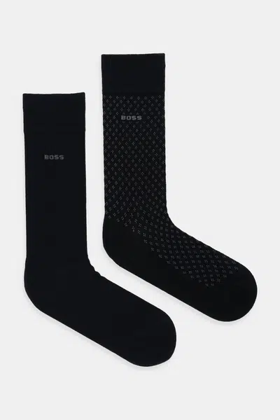 Ponožky BOSS 2-pack černá barva, 50547832