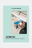 Kniha A Week Abroad Athens, English tyrkysová barva