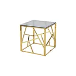 Livetastic ODKLÁDACÍ STOLEK, šedá, barvy zlata