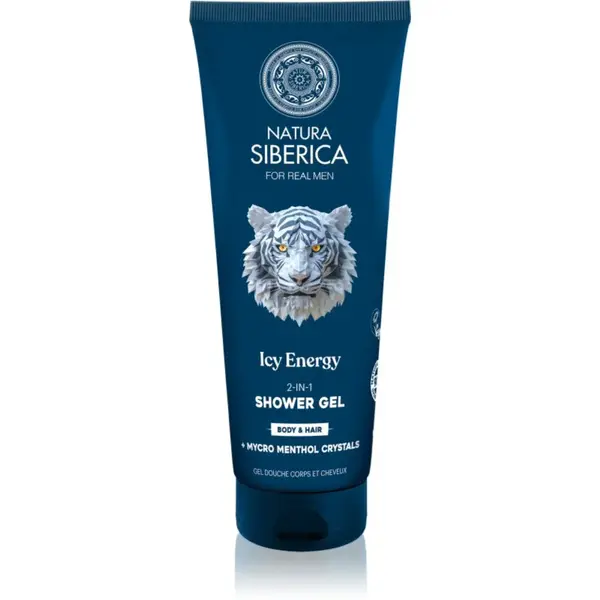 Natura Siberica Arctic Wild Icy Energy sprchový gel a šampon 2 v 1 pro muže 200 ml